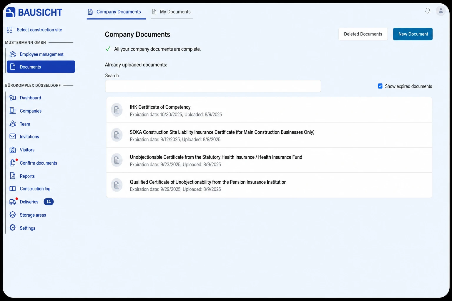 Select document
