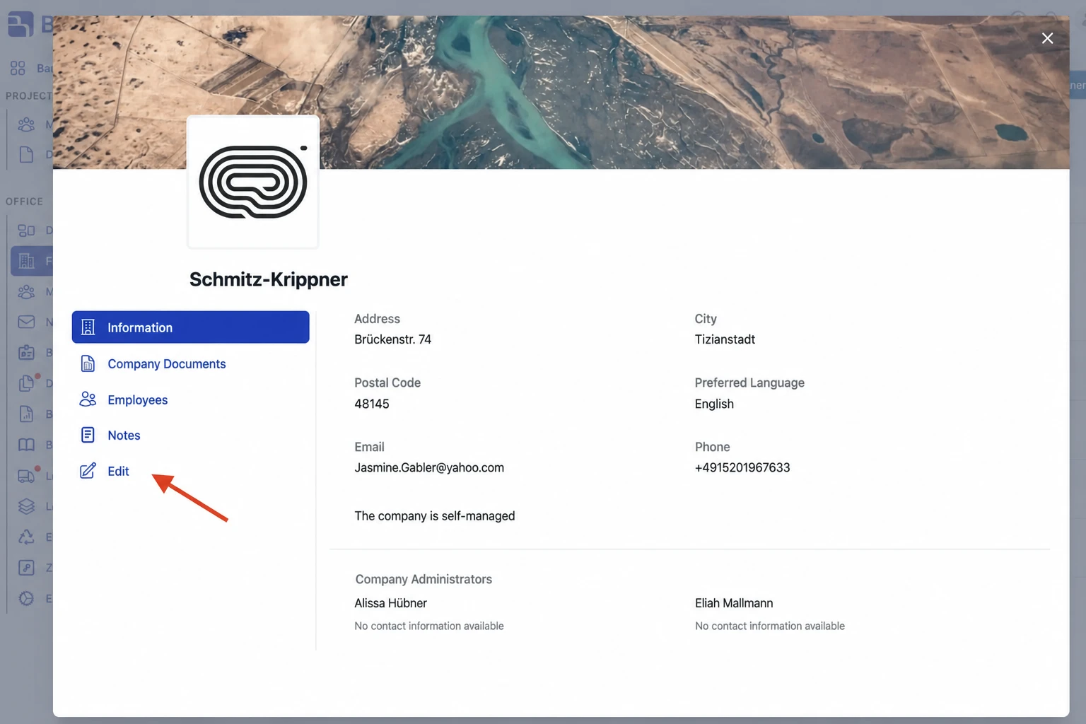 Select Edit tab