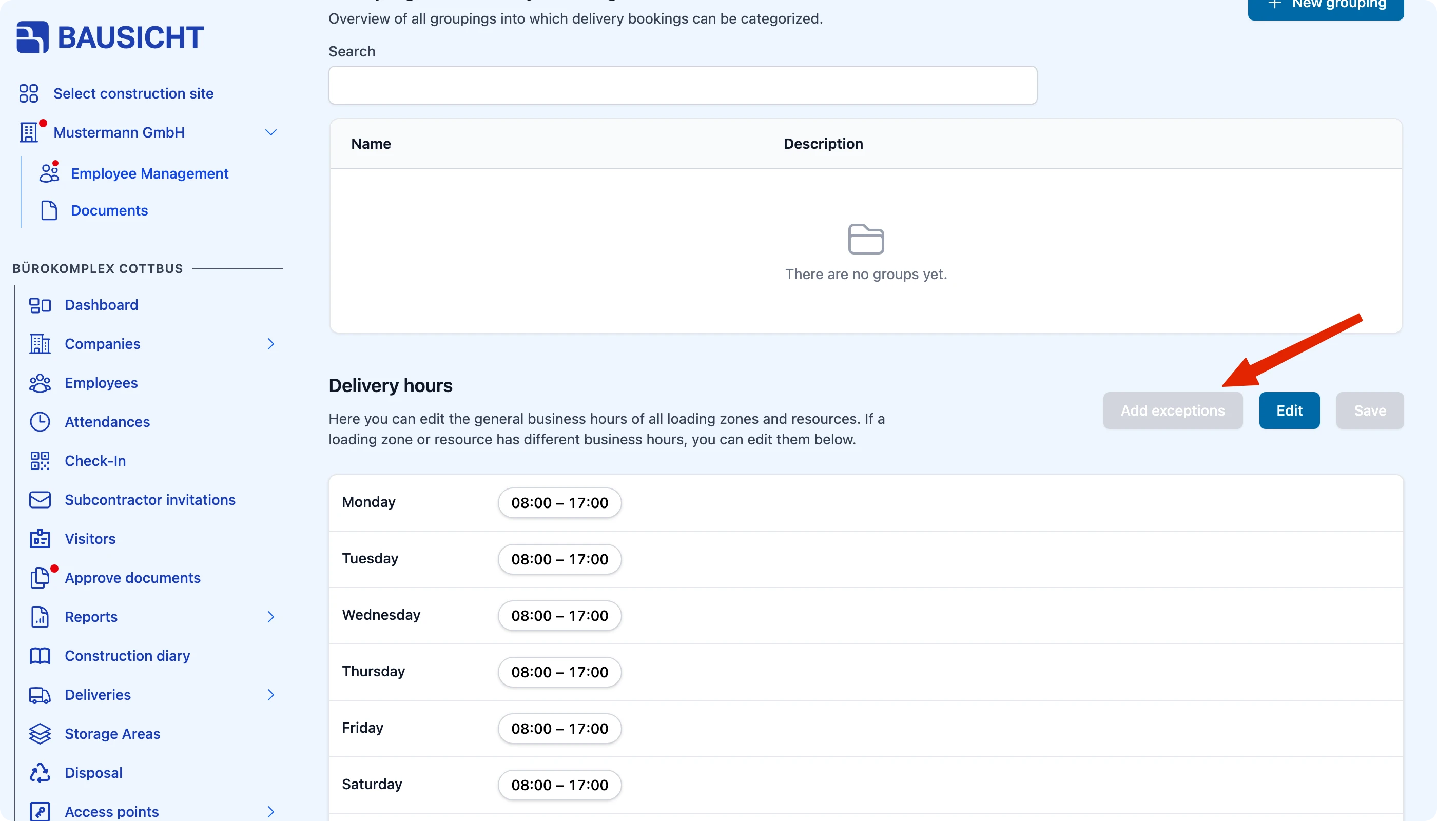 Adding exceptions for quiet and restricted periods