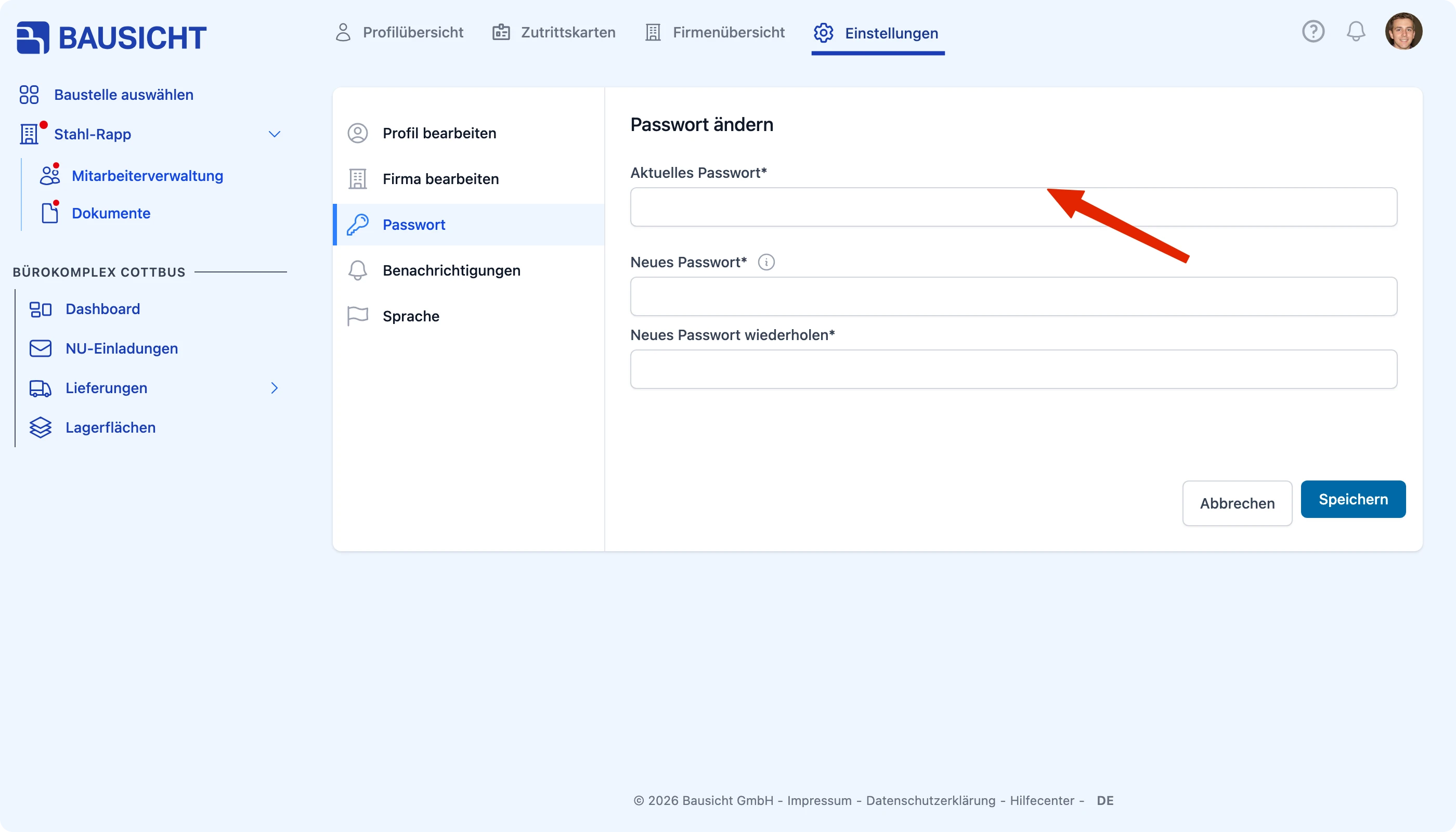 Passwort ändern