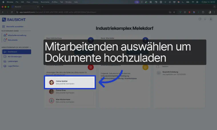 Select an employee