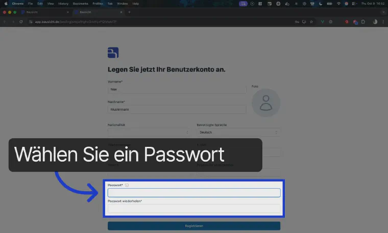 Set a password