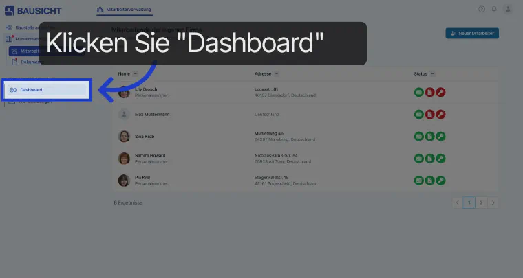 Open the Dashboard