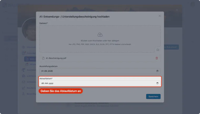 Ablaufdatum angeben