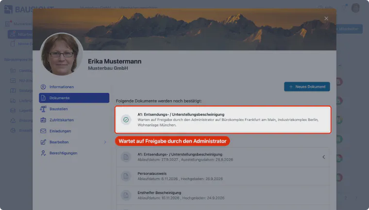 Prüfung durch Administrator