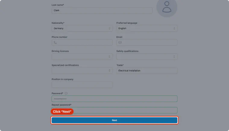 Continue to the company profile